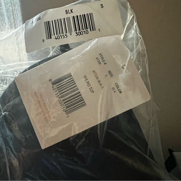 Andie the Rio strapless bandeau swim top in black NEW SMALL - Picture 5 of 6